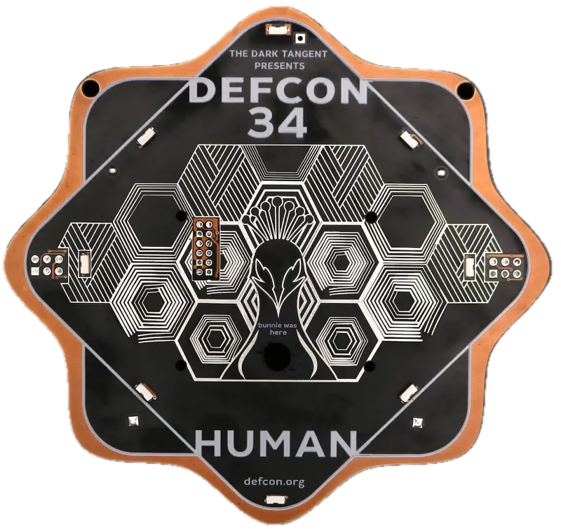 HUMAN badge front