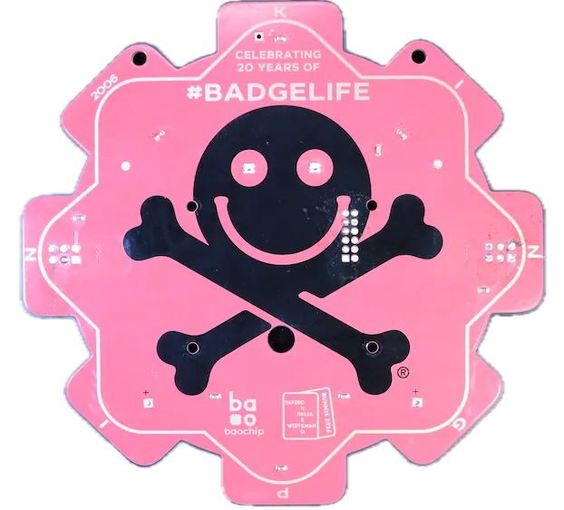 ARTIST badge back
