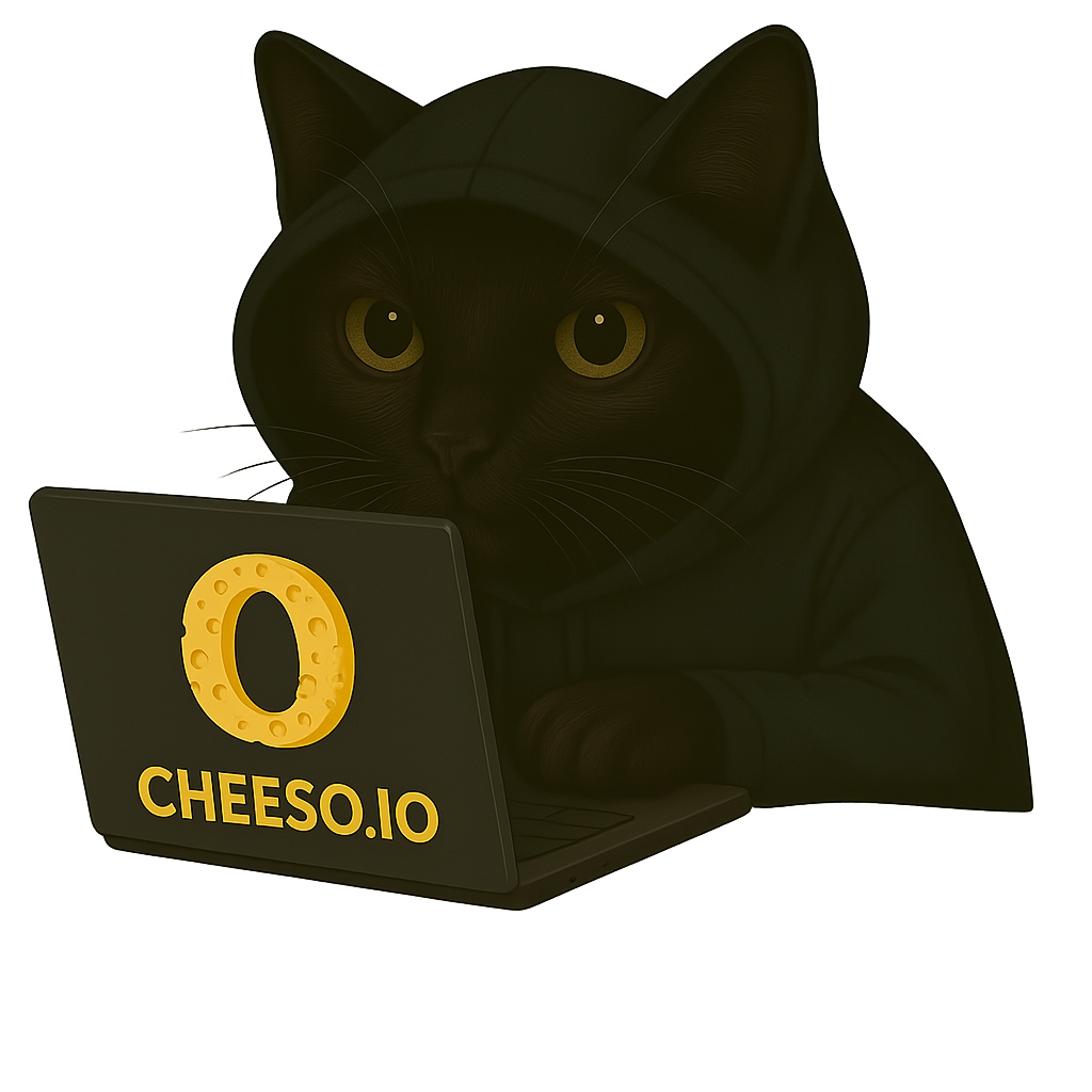 Cheeso mascot cat illustration - decorative element