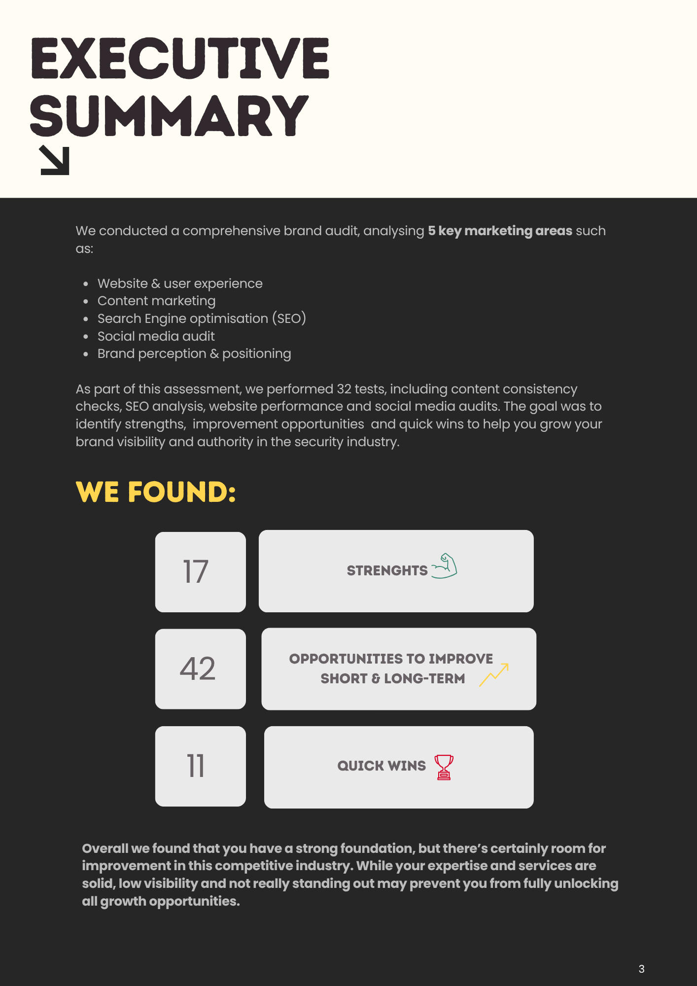 Marketing recon sample page 3